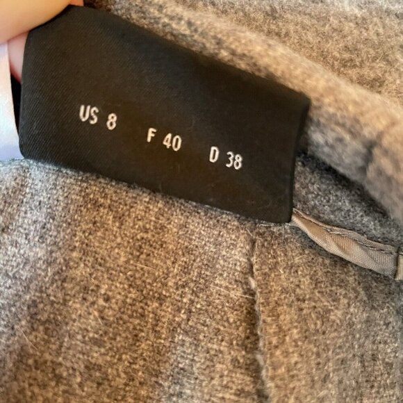 Akris Womens Dress Pant Sz 8 Gray Wool Angora Blend Straight Leg Trouser Luxury - Picture 7 of 7